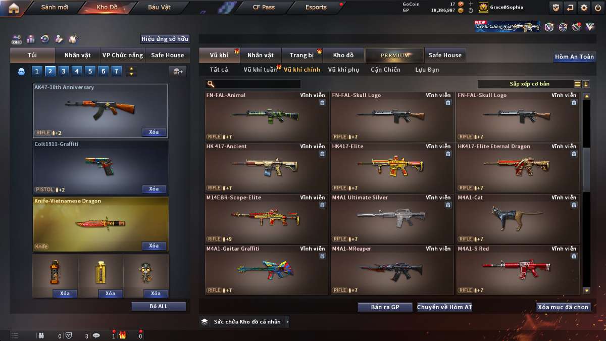 shop acc cf uy tin gia re